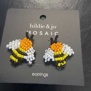 Beaded Bee earrings